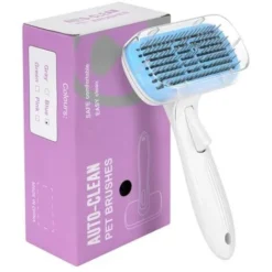None Brosse Pour Chats Et Chiens à Poils Longs, Brosse Autonettoyante Pour Chiens Et Chats, élimination Efficace Des Poils Morts / Poils Hirsutes