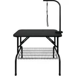 AUFUN Table De Toilettage Pour Chiens, 80x46x76 Cm Table De Toilettage Stable, Jusqu'à 60 KG