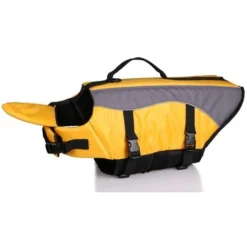 Gilets De Sauvetage Couleur Pet Life Jacket Taille Réglable Chien Lifesaver Sécurité Gilet Réfléchissant Pour Natation Surf Bateau De Chasse(jaune-XS)