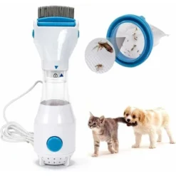 Peigne À Puces Électrique Pour Animaux De Compagnie, Dissolvant De Poux Électrique, Brosse De Nettoyage Aux Puces Et Peigne À Poux, Attrape Poux Pour Chiens