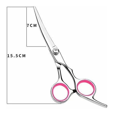 Ciseaux Coiffure De Chien, Ciseaux De Toilettage En Acier Inoxydable Lame Gromming Courbé Pour Chiens Animaux De Compagnie – Image 3