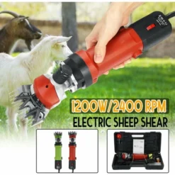Cisailles à Moutons électriques 1200 W, Tondeuse à Moutons Portable Avec 6 Vitesses, Cisailles à Chèvres électriques Pour Moutons, Chèvres, Lamas, Chevaux, Alpagas, Manteau épais Et Toilettage De Poil