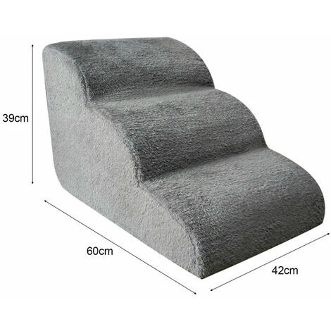 Escalier Pour Chien Rampe Antiderapante Pour Animaux De Compagnie Escaliers Rampe Pour Chien Pour Lit Marches Pour Chien De Compagnie 3 Niveaux Escaliers De Formation Amovibles Et Lavables – Image 5
