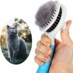 Brosse Chiens Chats, Brosses De Toilettage Pour Chats Et Chiens Autonettoyante Brosse Poils Morts Pour Chat Chien Enlèvement Des Poils En Un Clic Morts Et Sous-Poils