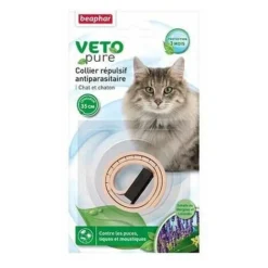 BEAPHAR Collier Répulsif Antiparasitaire, Chat Et Chaton - Beige