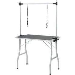 Table De Toilettage Ajustable Pour Chiens Chats 2 Potences VidaXL