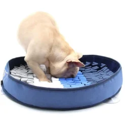 Tapis De Chien Snuffle Mat, Tapis Reniflant De Chien Couverture, Tapis éducateurs Pour Chiens Dog Puzzle Toys - Bleu