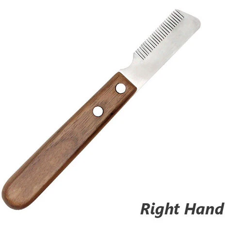 Décapage De Couteau Pour Chien, Outil De Dénudage Professionnel Pour Chien, Outil De Toilettage Pour Animaux De Compagnie Manche En Bois Ergonomique (gauche) – Image 5