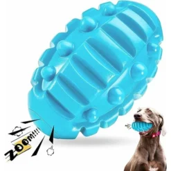 Jouet Chien Indestructible, Jouet Pour Chien Grinçant En Caoutchouc Naturel Non Toxique, Brosse à Dents Robuste Pour Chiens - Amusant à Mâcher, Chasser Et Aller Chercher (Aromatisé Au Bœuf)