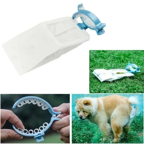 20 Sacs Avec Clip De Calieur Sachets TG S / M Pour Les Excréments De Collection De Excréments