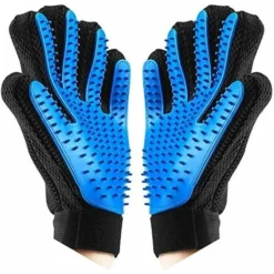 Gant De Toilettage Massage Chien Chat Brosse De Nettoyage Bain Animaux Peigne De Massage Epilateur Poils Cheveux Longs Courts En Caoutchouc - 1Paire