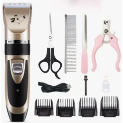 Oneisall Tondeuse Pour Chien Silencieuse Tondeuse Professionnelle Pour Chien Chat Tondeuse à Cheveux électrique Pour Chien Tondeuse à Cheveux Sans Fil (Rose)