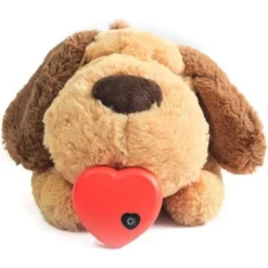 Jouet Pour Chiot - Aide Comportementale, Battement De Cœur - Peluche Chaude Pour Animal De Compagnie, Chien