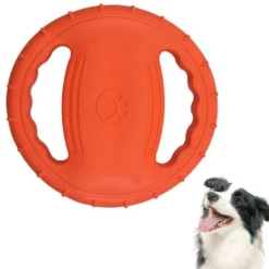 Jouet De Disque Volant Pour Chien, Chien En Caoutchouc Résistant Aux Morsures D'Entraînement En Extérieur