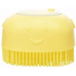 Brosse De Bain Pour Chien, Distributeur De Shampoing Pour Brosse De Massage Pour Animaux De Compagnie, Poils En Caoutchouc Pour Toilettage De Douche Pour Chiens Et Chats (Bleu)