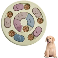 Jouet éducatif Pour Chien – Mangeoire Lente Pour Chiens, Jouet Interactif Pour Chien Aide à La Digestion Des Animaux De Compagnie Jouet éducatif Pour Chien (rond Vert)