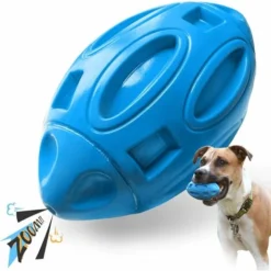 Jouets Pour Chiens Pour Mâcheurs Agressifs : Balle à Mâcher En Caoutchouc Pour Chiot Avec Couineur, Jouet Pour Animaux De Compagnie Presque Indestructible Et Durable Pour Les Races Moyennes Et Grandes