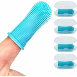 4 Pièces Brosse à Dents En Silicone Souple Pour Animaux De Compagnie, Brosse à Dents Pour Chiens, Chats, Brosse à Dents En Silicone Pour Chat, Brosse à Dents Pour Chien, Brosse à Dents En Silicone Pou