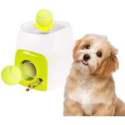 Lanceur De Balles Pour Chiens,Lanceur Automatique De Balles De Tennis Pour Chien Jouet Interactif Pour Chien Jouets D'entraînement Pour Chiens De Petite Et Moyenne Taille Chats, Fournitures A9/b4