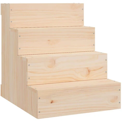 VIDAXL Escalier Pour Animaux De Compagnie,40x49x47 Cm Bois De Pin – Image 2
