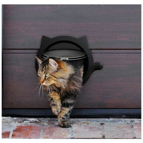 Chatière Chat Flip, Chatière Chien Chatière Blanc Hole – Image 4